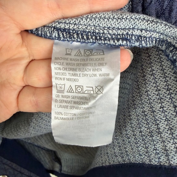 Isaac Mizrahi Live Quilted Snap Front Jacket Medium Blue Comfy Fall Layering - Picture 7 of 10